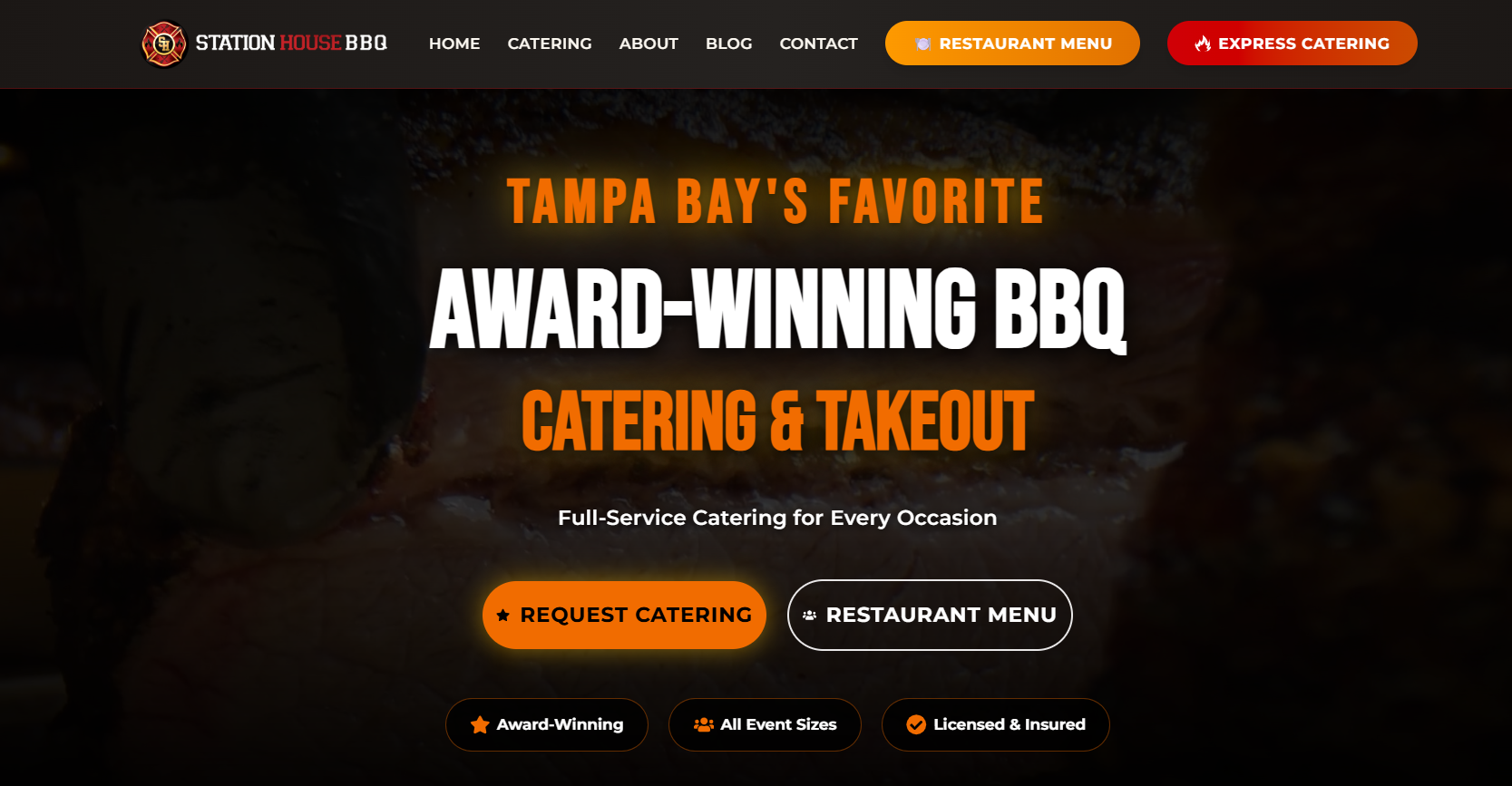 Stationhouse BBQ – Web Design by Codinito